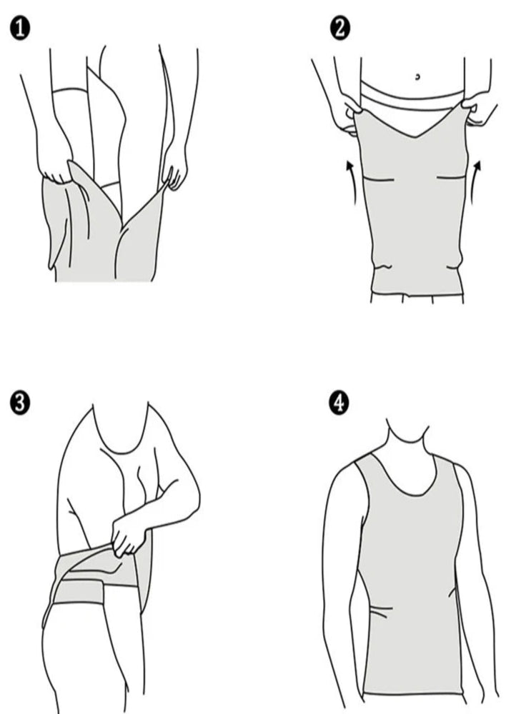 Débardeur gainant homme - blanc