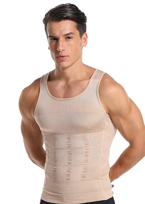 Débardeur gainant homme - beige